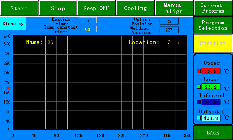 touchscreen of reballing machine touchscreen of reballing machine